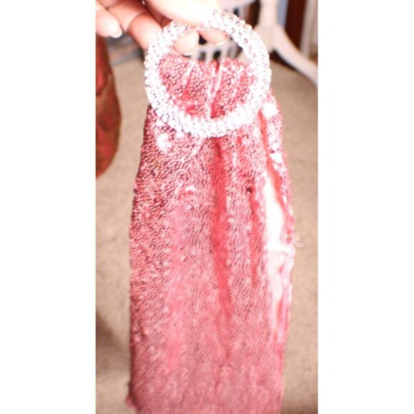 Lot 10 Pink Sequin Chair Sashes Rhinestone Buckles Parties Decor Wedding Events - Picture 7 of 10